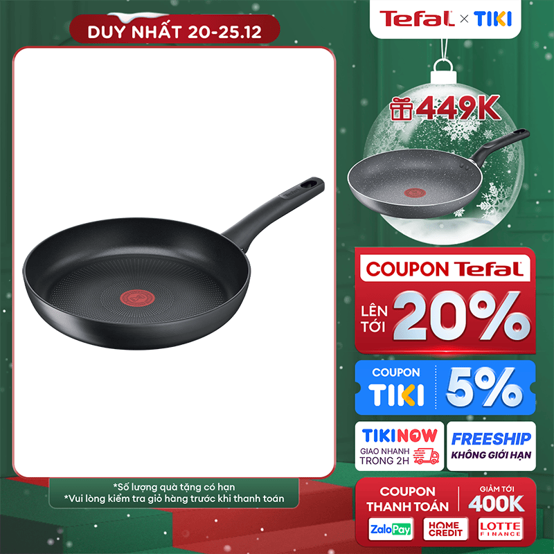 Chảo chiên chống dính đáy từTefal Ultimate 28cm, dùng cho mọi loại bếp - Sản xuất tại Pháp - Hàng chính hãng