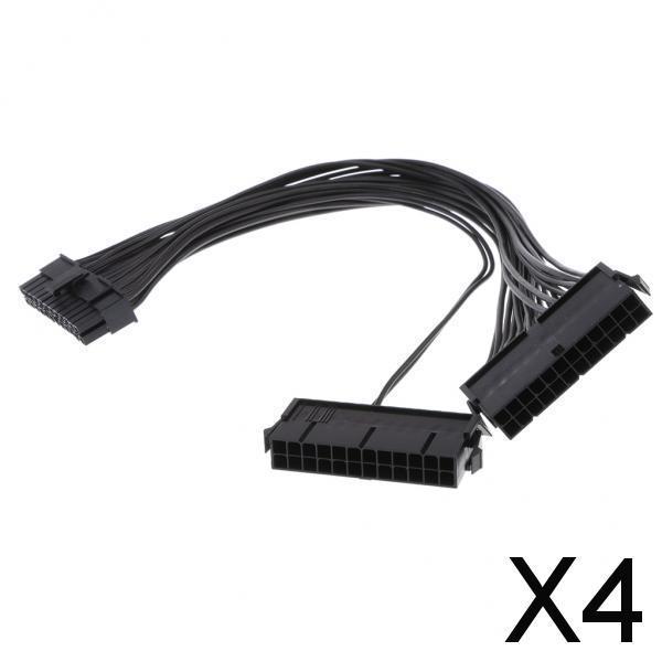 4x24Pin Male to Female Dual PSU ATX Power Supply Mining Cable Connection Cable