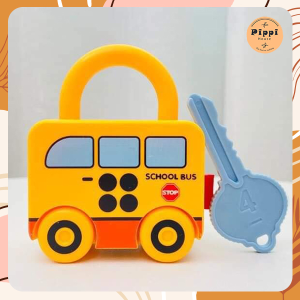 Bộ Đồ Chơi Giáo Dục Montessori Gồm Ổ Khóa Và Chìa Khóa matching