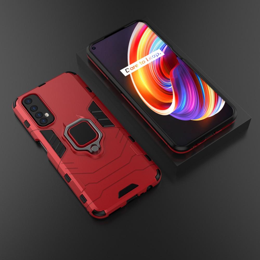 Ốp lưng cho Realme 7 7i 7 Pro C17 iron man chống sốc kèm nhẫn xoay chống xem video bảo vệ camera