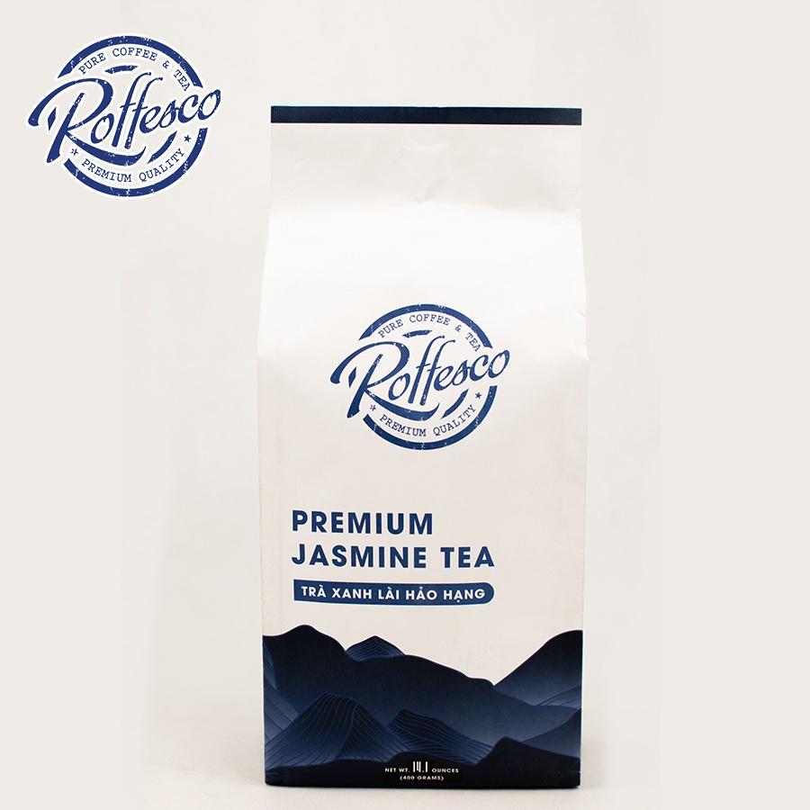 Trà Xanh Lài Cao Cấp ROFFESCO PREMIUM JASMINE TEA Vị Đậm Đà Đặc Trưng Từ Hoa Lài Tươi Nguyên Chất Gói Nhỏ 100g