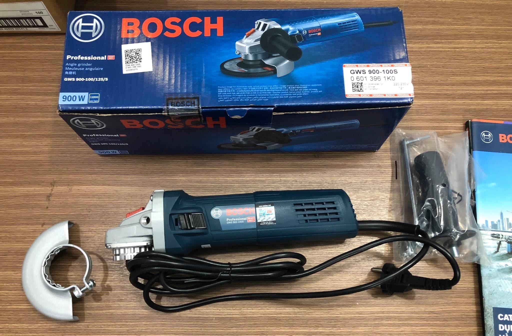 MÁY MÀI GÓC 900W 100MM BOSCH GWS 900-100S - HÀNG CHÍNH HÃNG