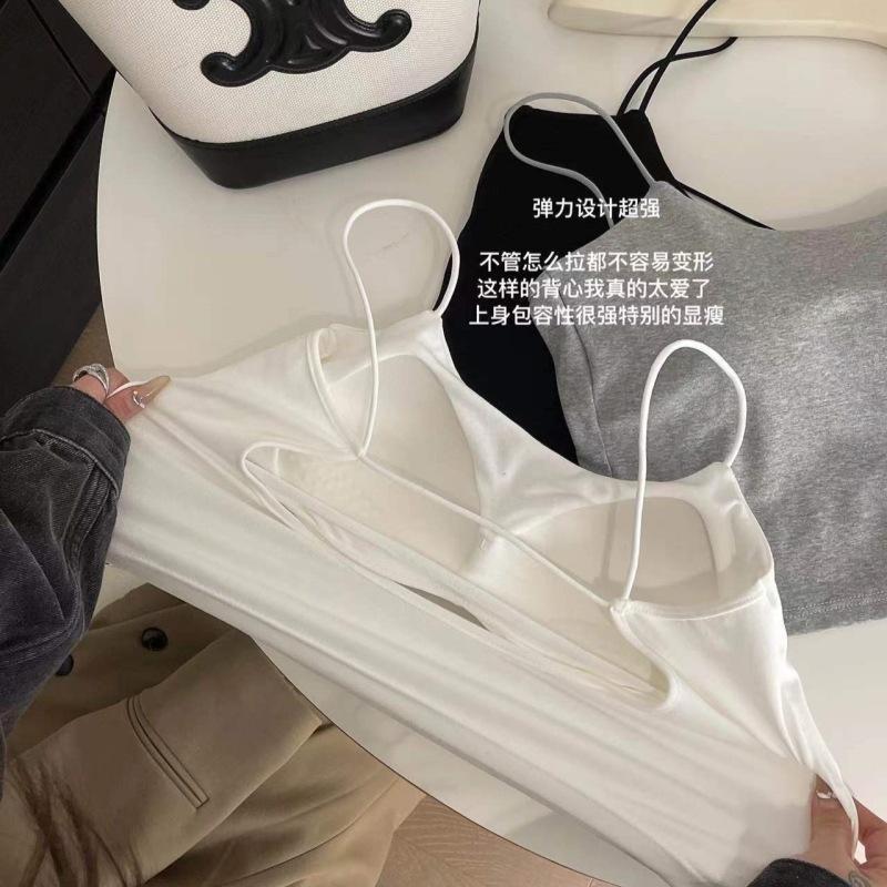Áo bra 2 dây sợi bún CHỮ U HỞ LƯNG LỚN dáng croptop, chất liệu cotton, cogiãn vừa, ôm nhẹ, có mút đệm 1cm liền áo, không gọng, nângngực, quyếnrũ cho Nữ Women Dáng Ngắn