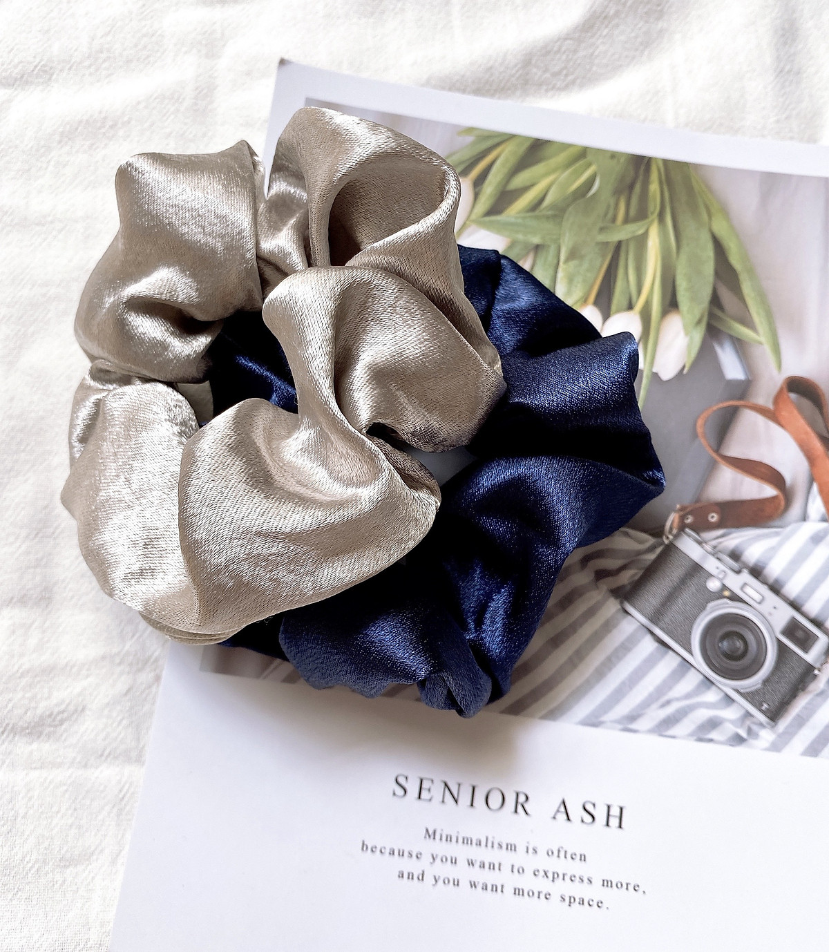 Cột Tóc Vải Scrunchies, Dây Buộc Tóc Scrunchies Nhiều Màu Hàn Quốc SC03 cực kì xinh xắn