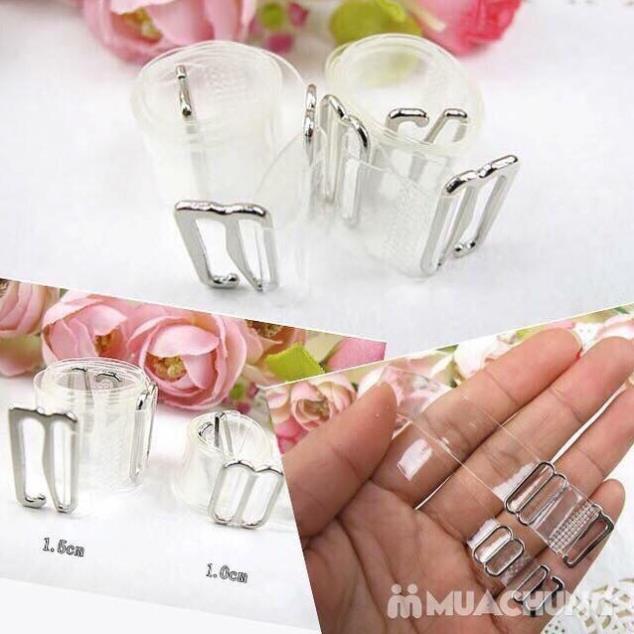 Dây áo lót trong suốt sợi tròn, sợi dẹt