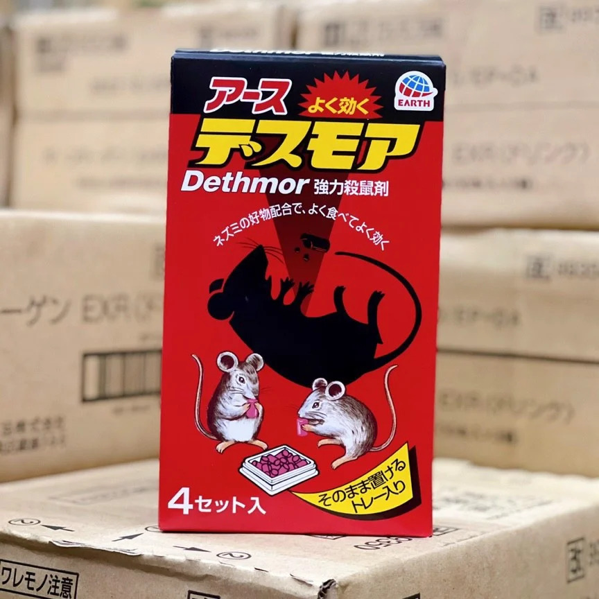 Thuốc diệt chuột Nhật Bản Dethmor hộp 4 vỉ