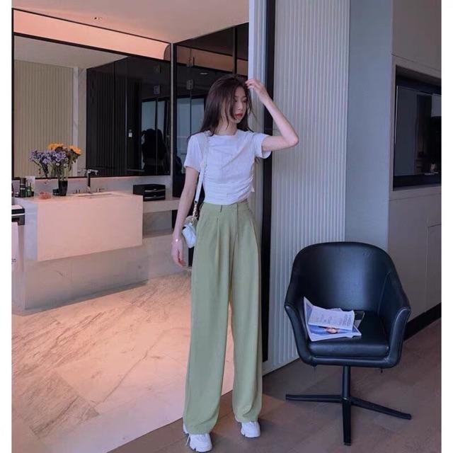 QUẦN SUÔNG NÚT 4 màu