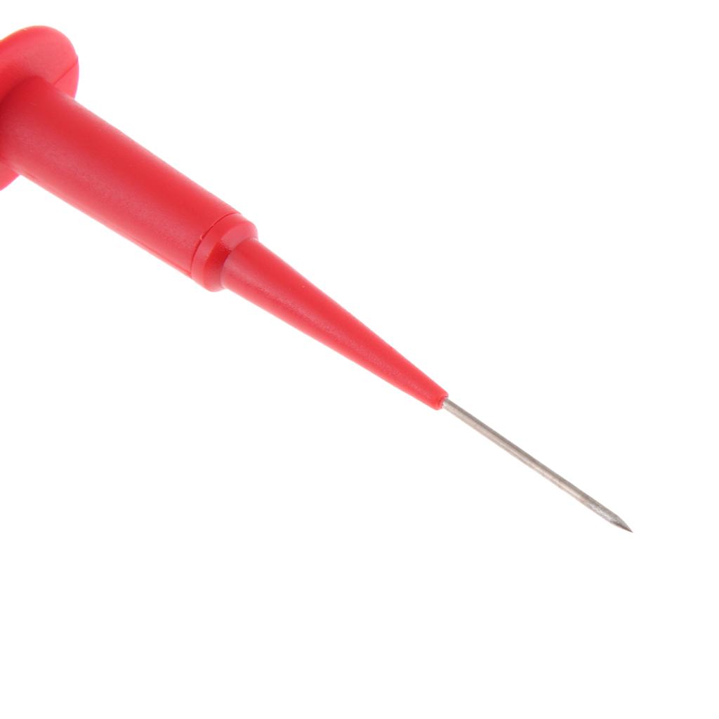 600V Stainless Steel Needle Tipped Tip Multimeter Probes Test Leads Flexible