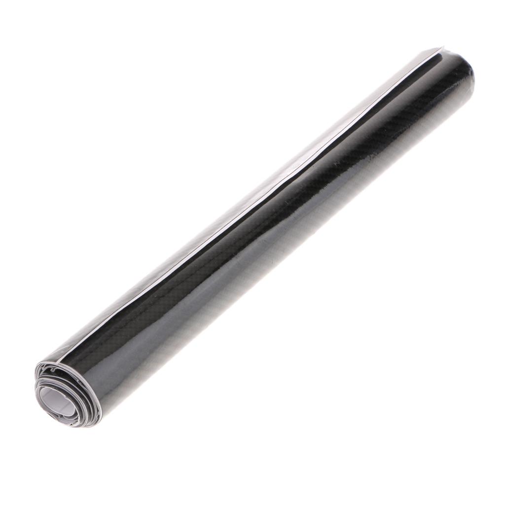 Shiny Gloss 6D Carbon Fiber Film Wrap Decal Car Auto Sticker Sheet