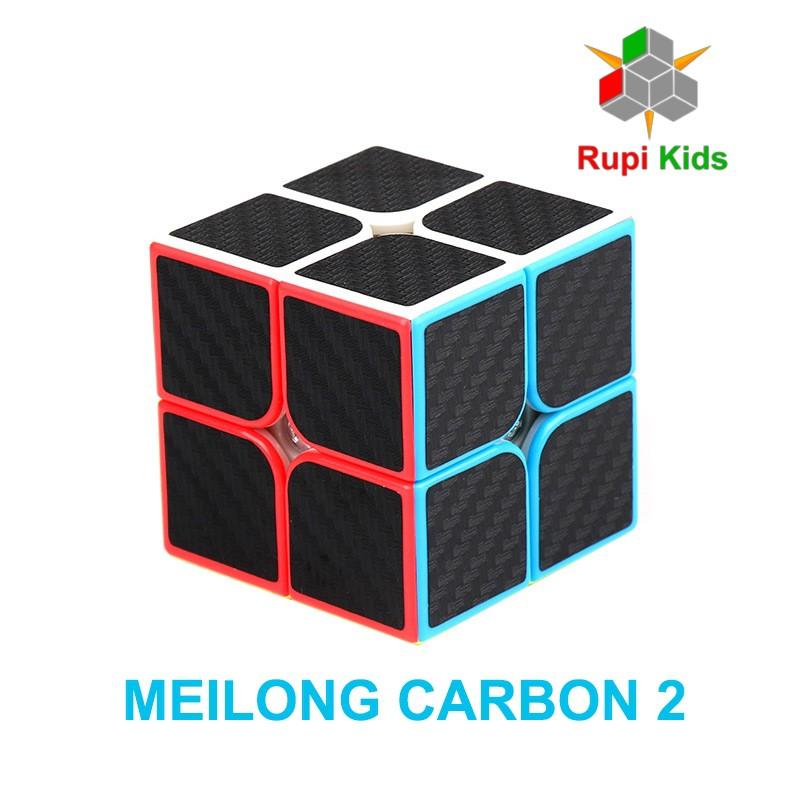 Đồ chơi ảo thuật Rubik 2x2 Carbon Meilong 2 Fibre sticker