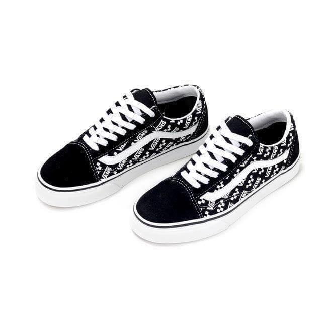 Giày sneakers Unisex màu đen phối chữ Vans UA Old Skool Logo Repeat -  VN0A4U3BTEZ