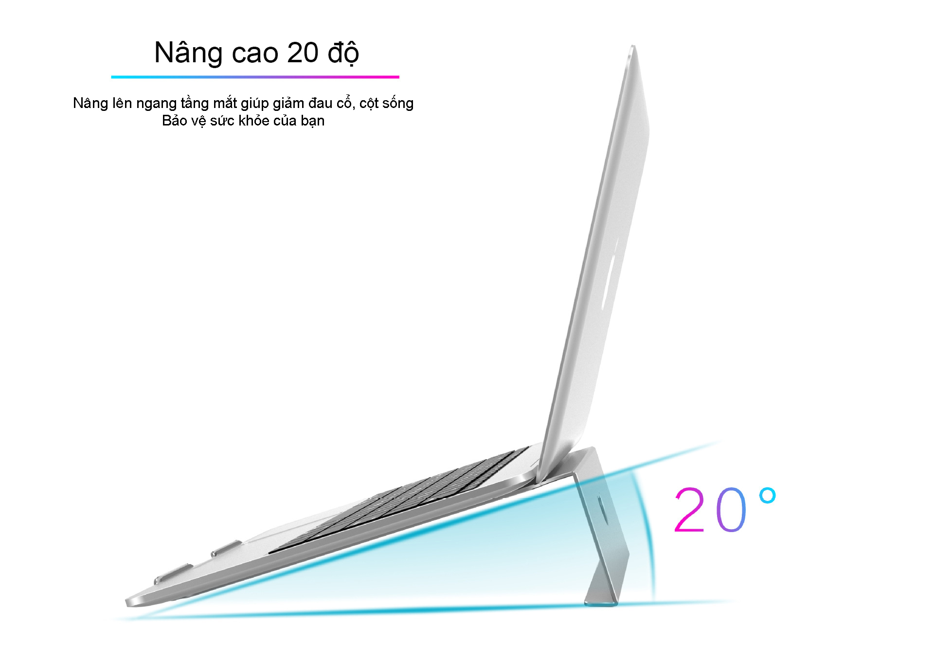 Giá Đỡ Máy Tính, Laptop, Macbook Hợp Kim Nhôm Cao Cấp. Hỗ Trợ Tản Nhiệt Chống Mỏi Cổ, Vai, Gáy. Hàng Chính Hãng Tamayoko