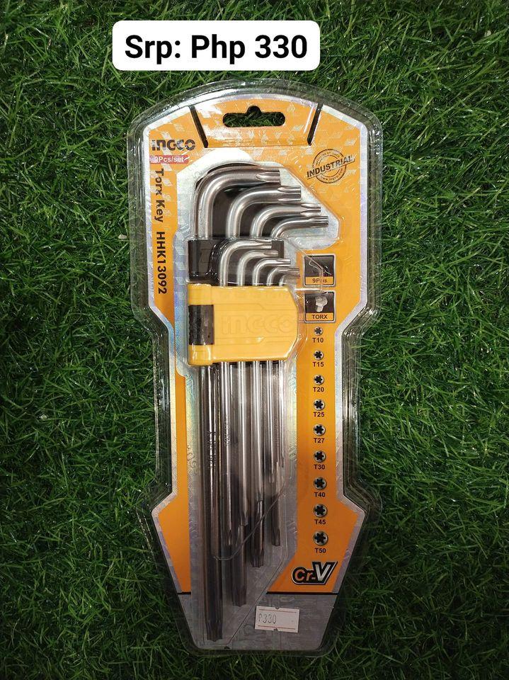 BỘ LỤC GIÁC BÔNG 9 CÂY T10-50 INGCO HHK13092 - HÀNG CHÍNH HÃNG