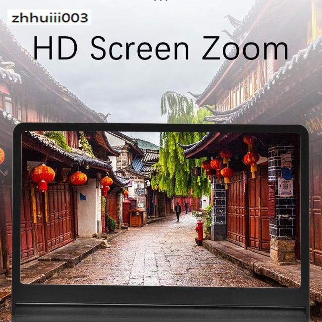 Bộ Khuếch Đại Âm Thanh Điện Thoại Di Động Zhiyuhi F12 Hd Màn Hình Lớn 12 Inch Bluetooth 6d
