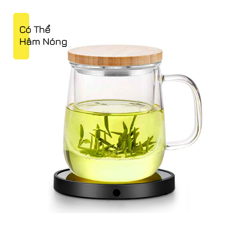 Ly lọc trà lõi thủy tinh chịu nhiệt lõi thủy tinh S024 500ml