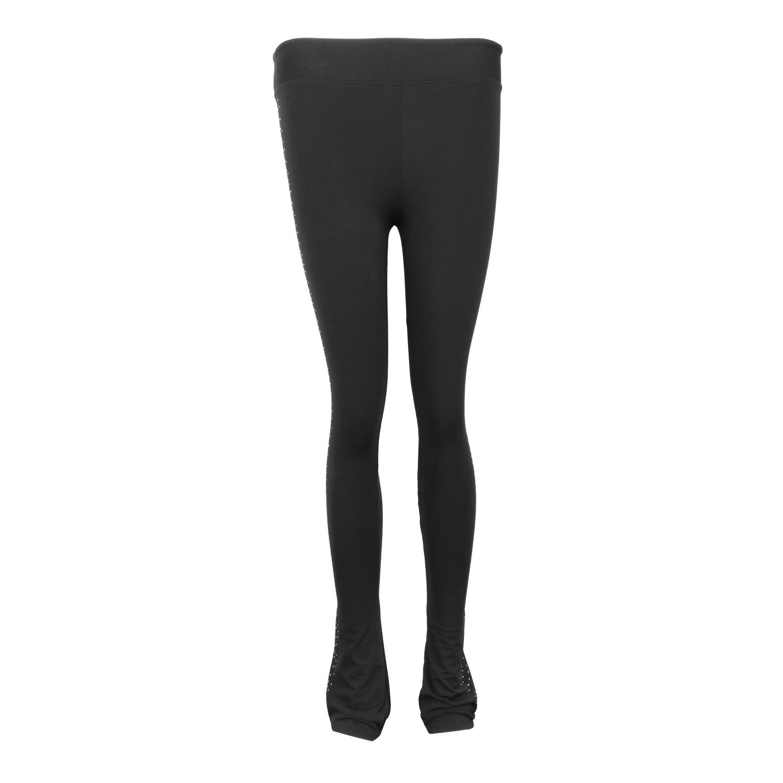 Figure Ice Figure Skating Polar Fleece Warm Pants Sportswear - Black