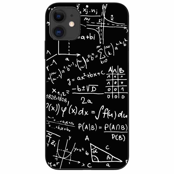 Ốp lưng in cho Iphone 11 Mẫu Toán Học 1