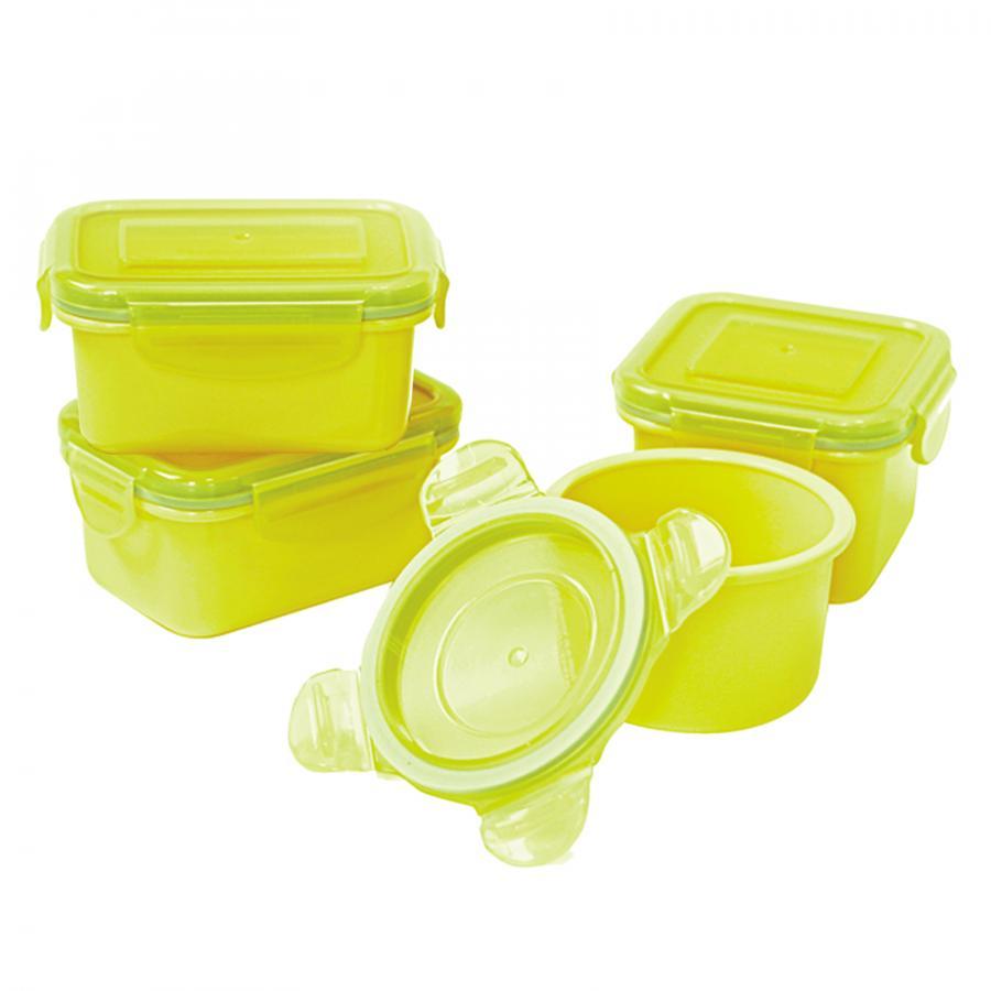 Hộp đựng đồ ăn dặm an toàn - Set 4 hộp kín Angel food UINLUI