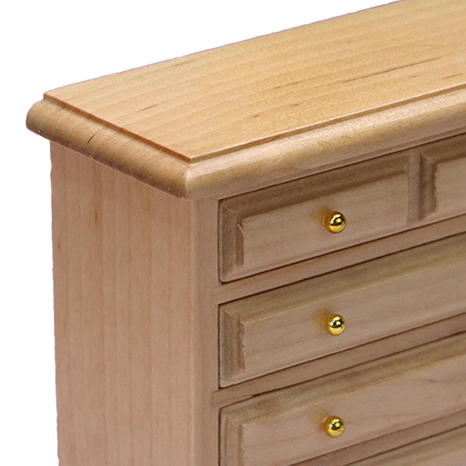 Dollhouse 1:12 Scale Storage Cabinet Kids for Supplies Accessories
