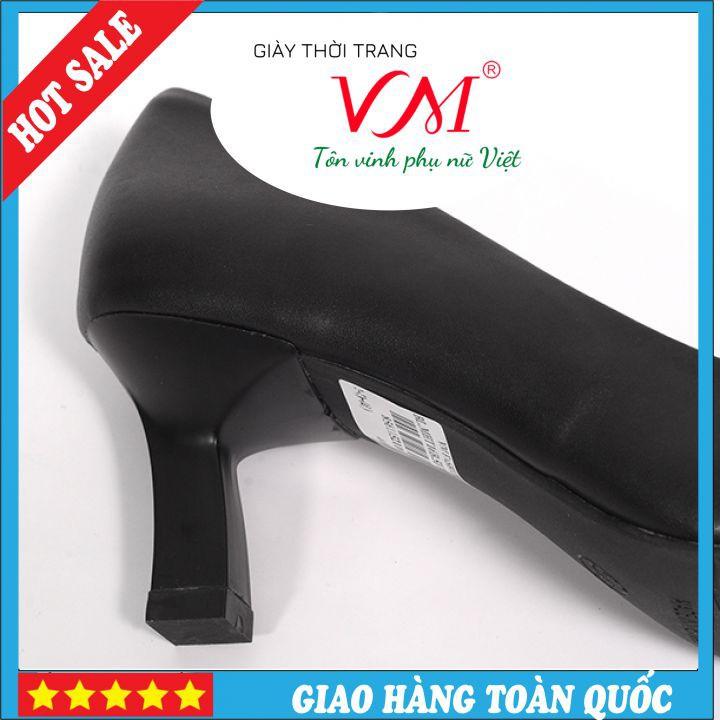 Giầy Cao Gót 5 Phân, Màu Đen Truyền Thống, Mũi Nhọn Thanh Lịch - HT16A.5F.Đen(V)