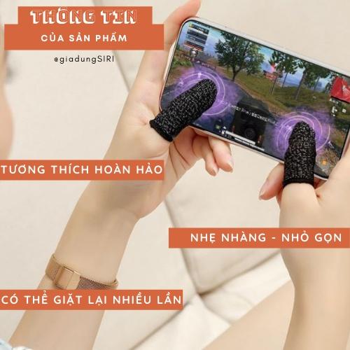 Bao Găng Tay Sợi Cảm Ứng Chơi Game Cao Cấp Bằng Sợi Carbon Chống Mồ Hôi Tay Tăng Độ Nhạy, Cảm Ứng