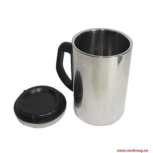 CA GIỮ NHIỆT 500ML INOX CÓ QUAI CẦM TIỆN ÍCH, LY GIỮ NHIỆT CÓ NẮP ĐẬY 2 LỚP GIỮ NHIỆT