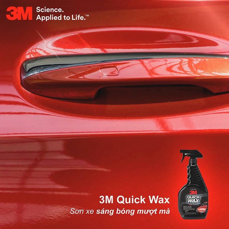 Chai xịt tăng cường độ bóng sơn xe ô tô 3M 39034 Quick Wax 473ml