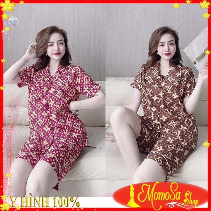 Đồ Bộ Nữ Mặc Nhà Quần Lửng Lụa 100D MOMOSA Shop