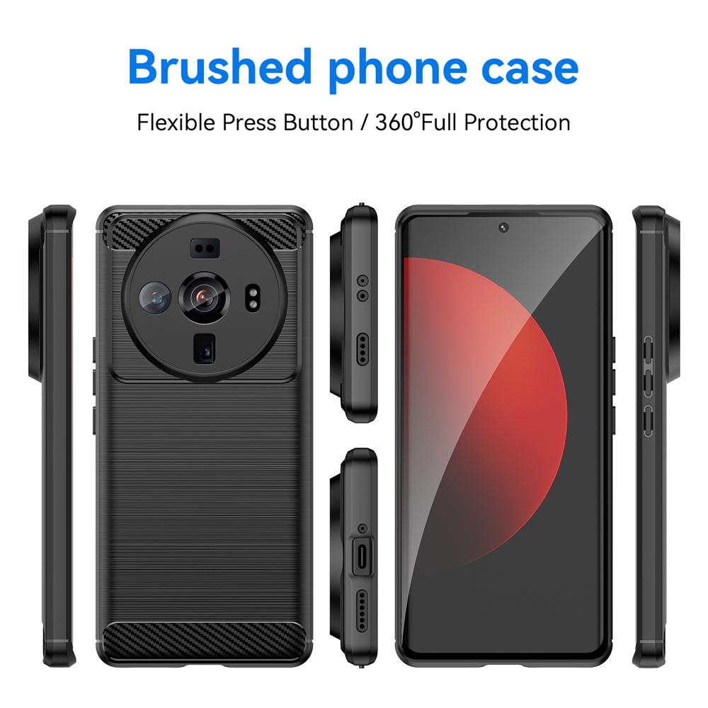 Ốp lưng dành cho Xiaomi 12s Ultra ốp silicone mềm Carbone phay xước chống sốc chống vân tay
