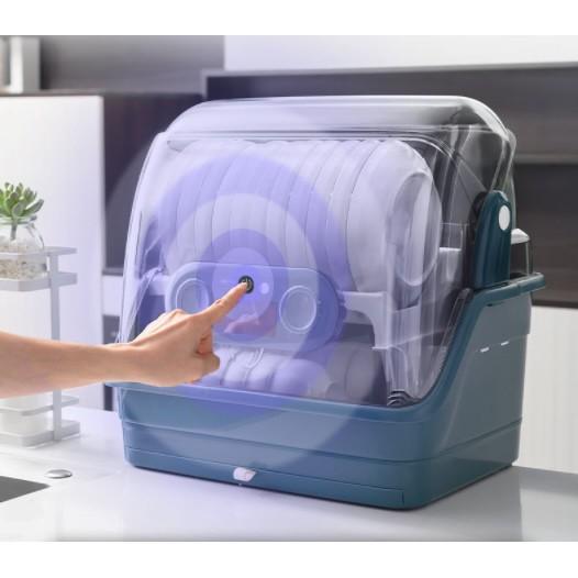 Tủ chén dĩa 2 tầng sấy khô tiệt trùng 2in1 UV Solar Vetilation