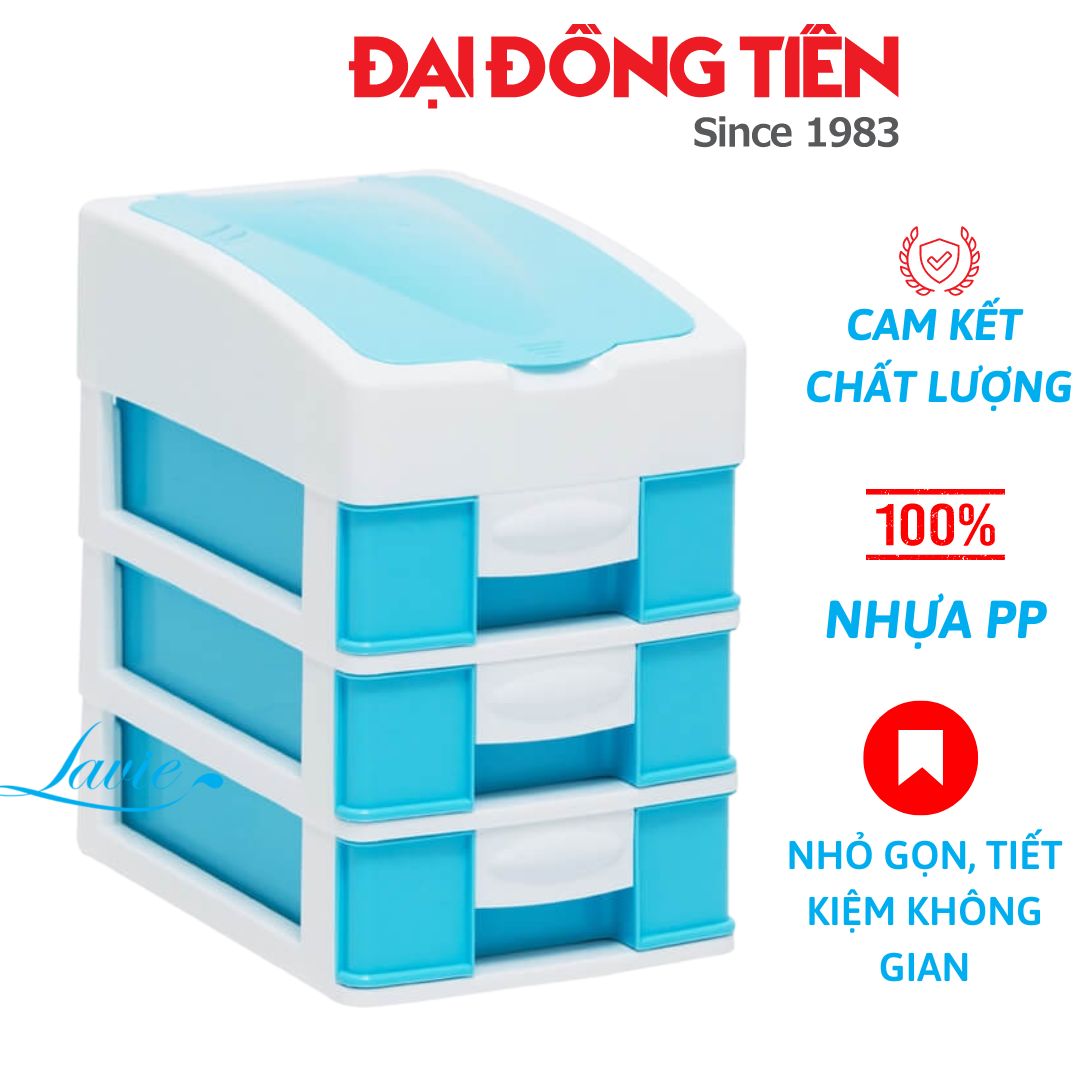 Tủ nhựa đa năng fashion 4 ngăn đựng đồ để bàn tiết kiệm không gian 100% nhựa PP Đại Đồng Tiến an toàn sức khỏe