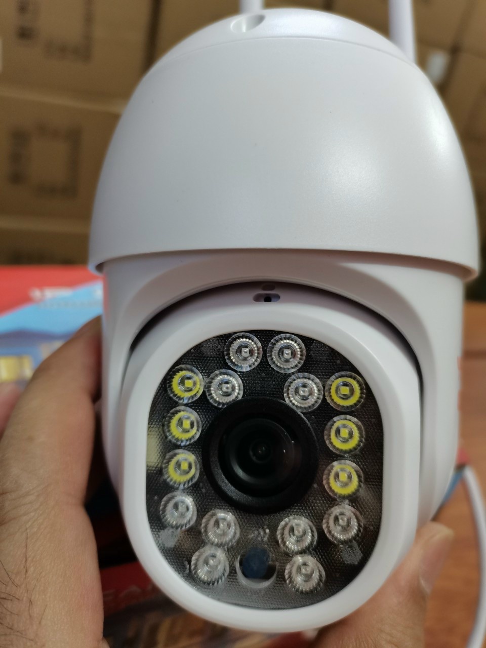 Camera IP Wifi Ngoài trời Yoosee PTZ 2 Râu FullHD 1080P 4 LED trợ sáng, 4 LED hồng ngoại, đàm thoại 2 chiều, hỗ trợ xoay 360 Hàng Nhập Khẩu