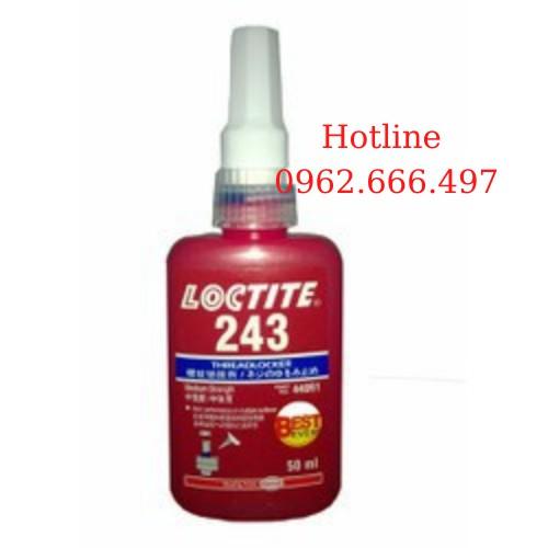 Keo khoá ren , chống xoay Loctite 243 chai dung tích 50ml và250ml