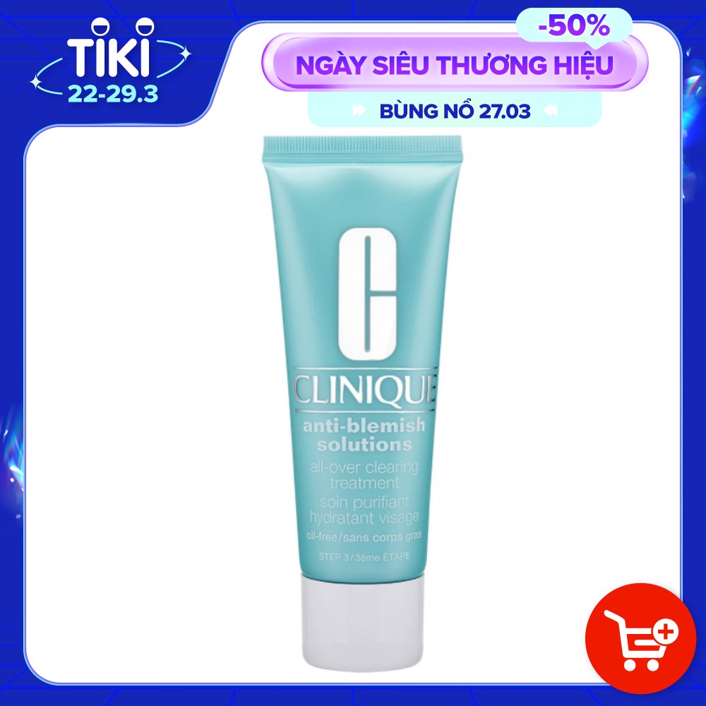 Kem Dưỡng Ẩm Hỗ Trợ Trị Mụn cho mọi loại da Clinique Anti-Blemish Solution Clearing Moisturizer (All Over Clearing Treatment)