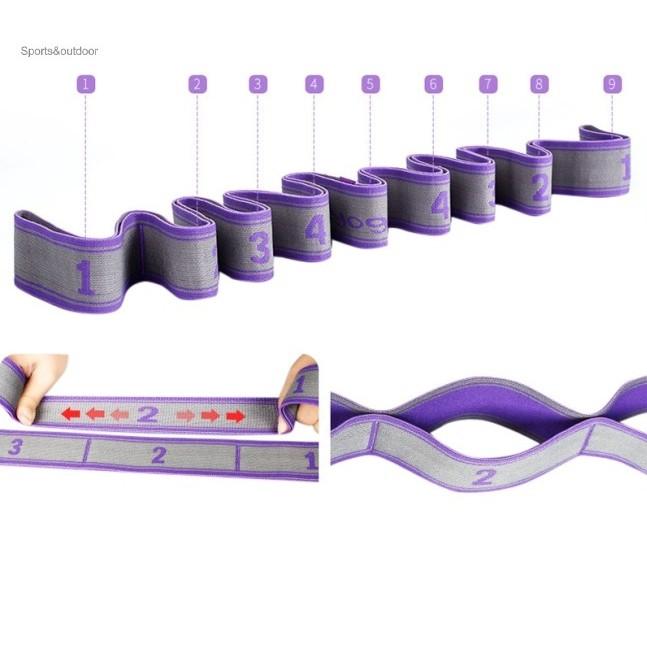 Dây tập YOGA Elecstic Band , Yoga Stretch Belt- Dây miniband hỗ trợ các bài tập thể dục tại nhà