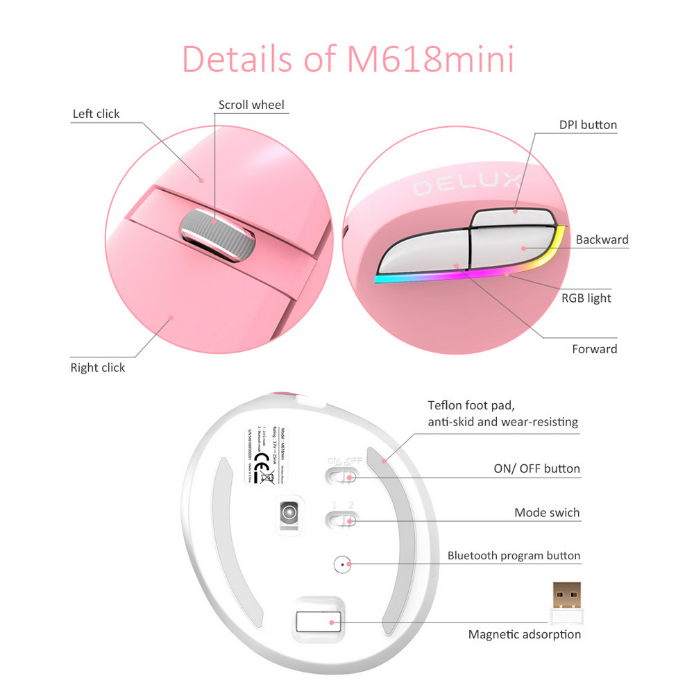 Chuột DELUX M618 Mini