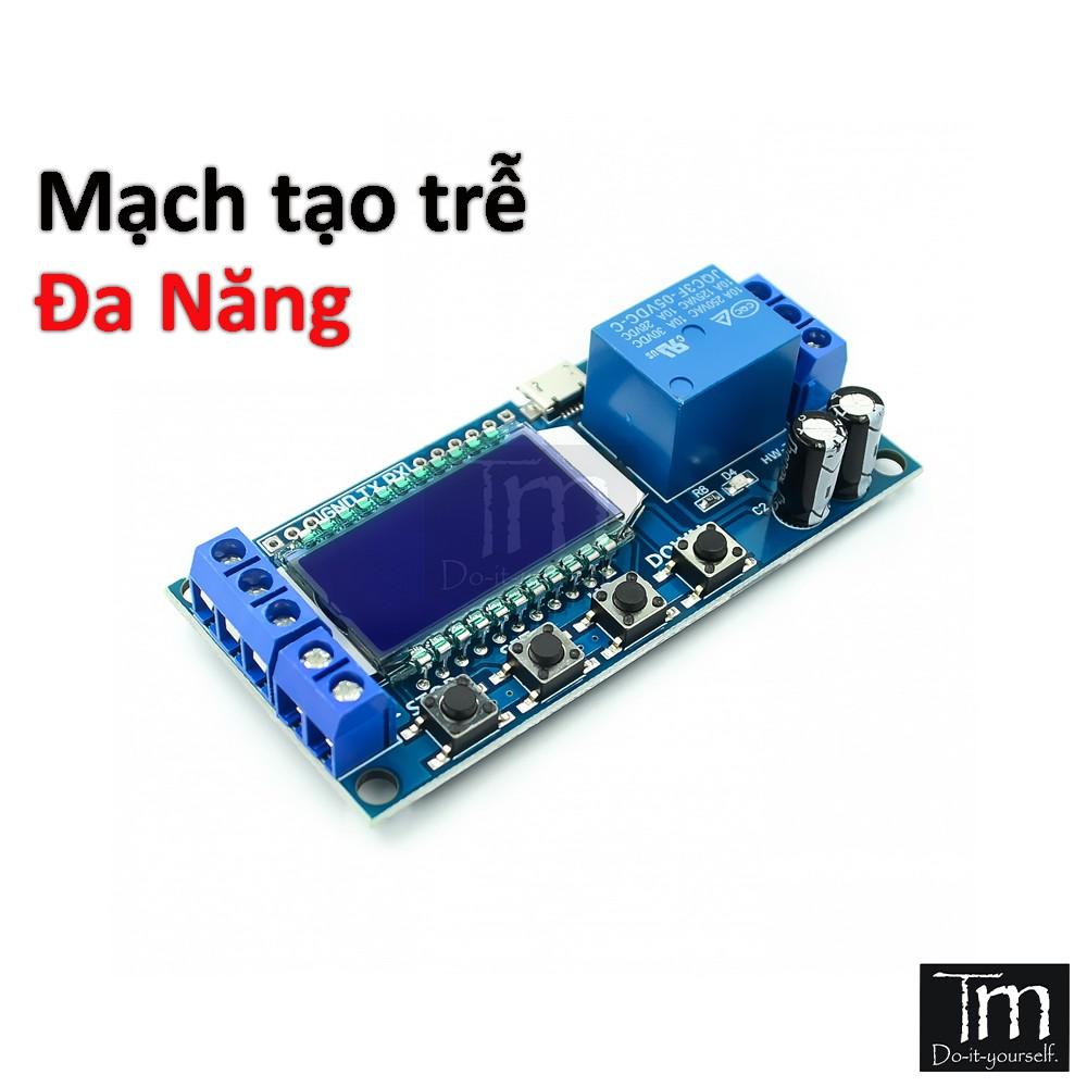 Mạch Tạo Trễ Chu Kỳ 0.01- 9999 Giây Hiển Thị LCD