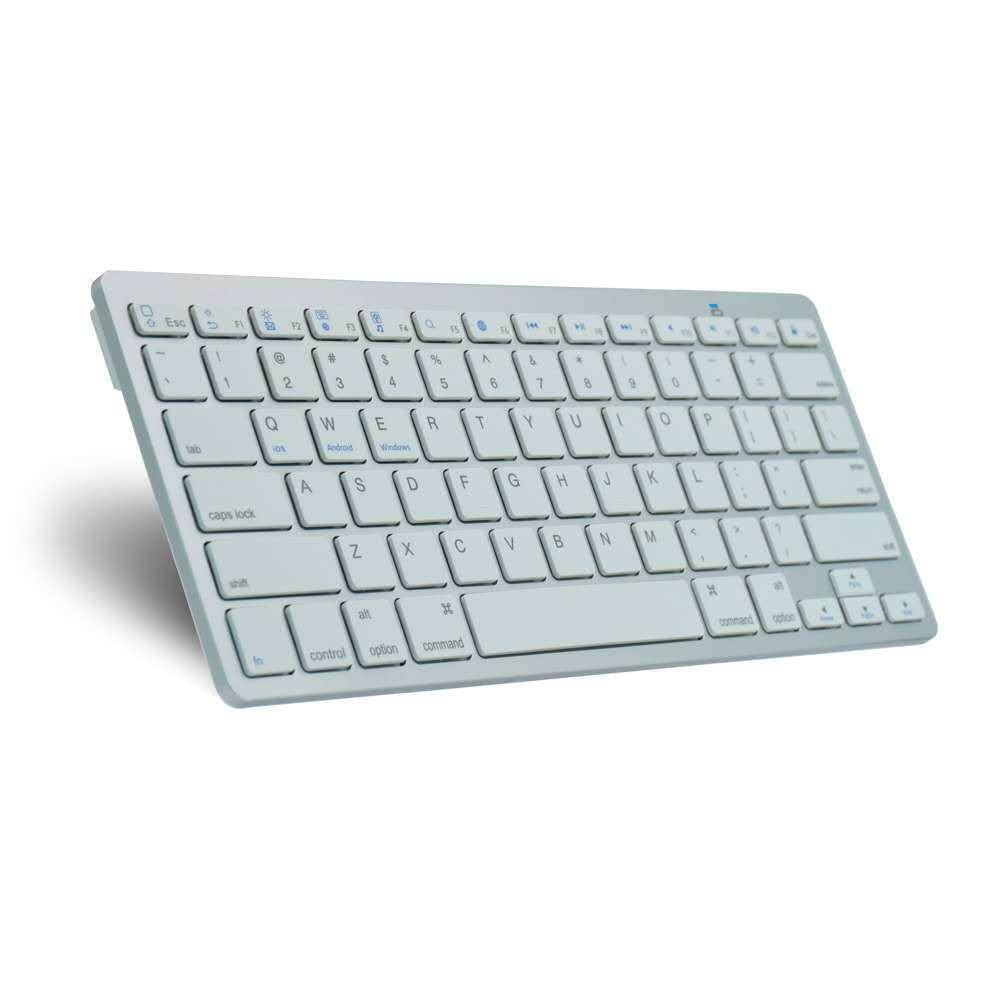 Bàn phím Bluetooth không dây  cho Android Windows Ios - Bạc