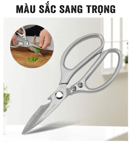 Kéo làm bếp Nhật Bản đa năng siêu sắc Loại Lớn, cắt tỉa cây cảnh, cắt vải, tiện dụng G268-KeoSK5-L