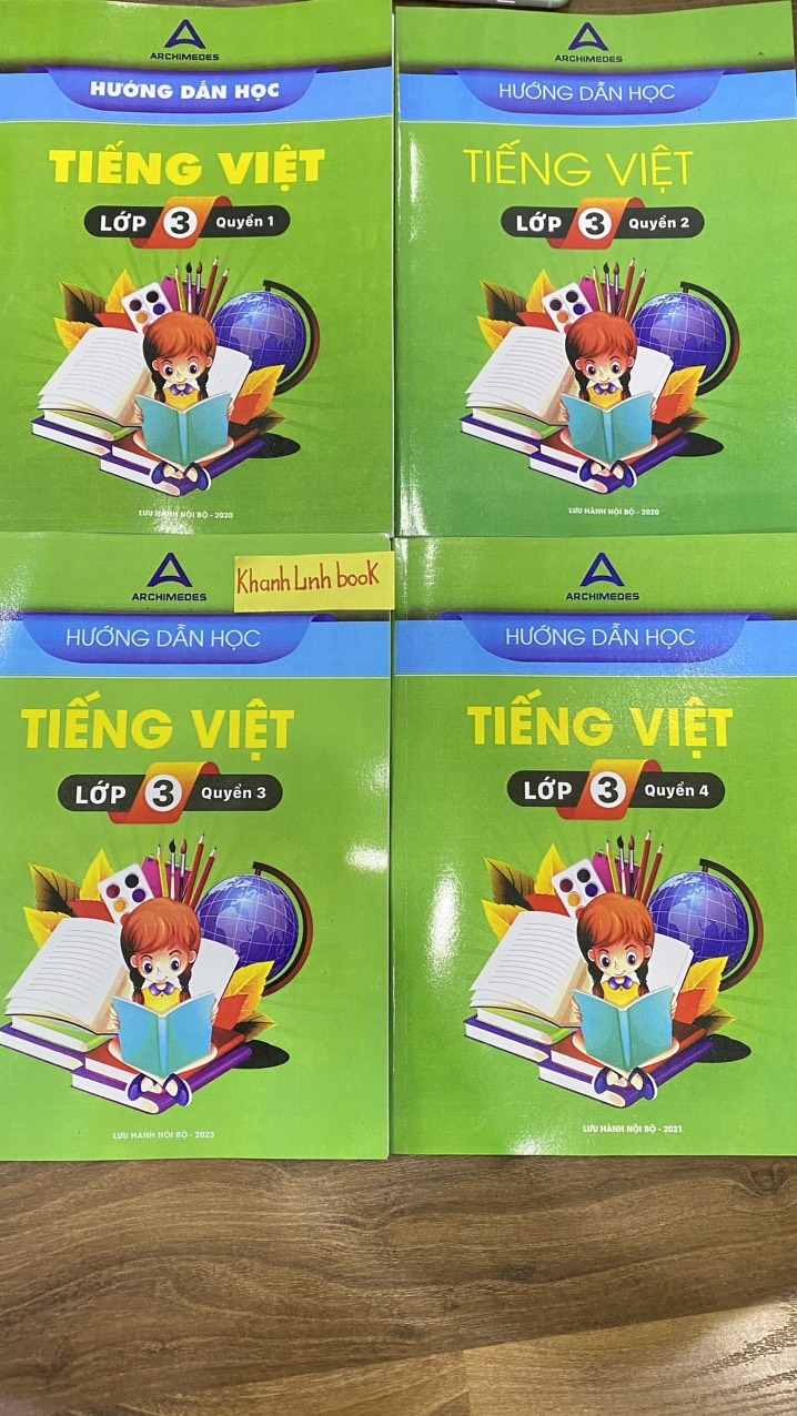 Sách - Combo 8 cuốn Hướng dẫn học toán + tiếng việt lớp 3 (2023)
