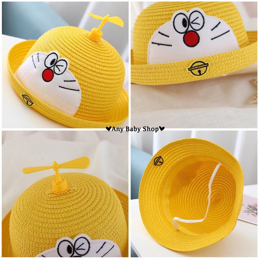 Nón cói cho bé trai bé gái hình mèo Đôremon có chong chóng cute với nhiều màu xinh yêu