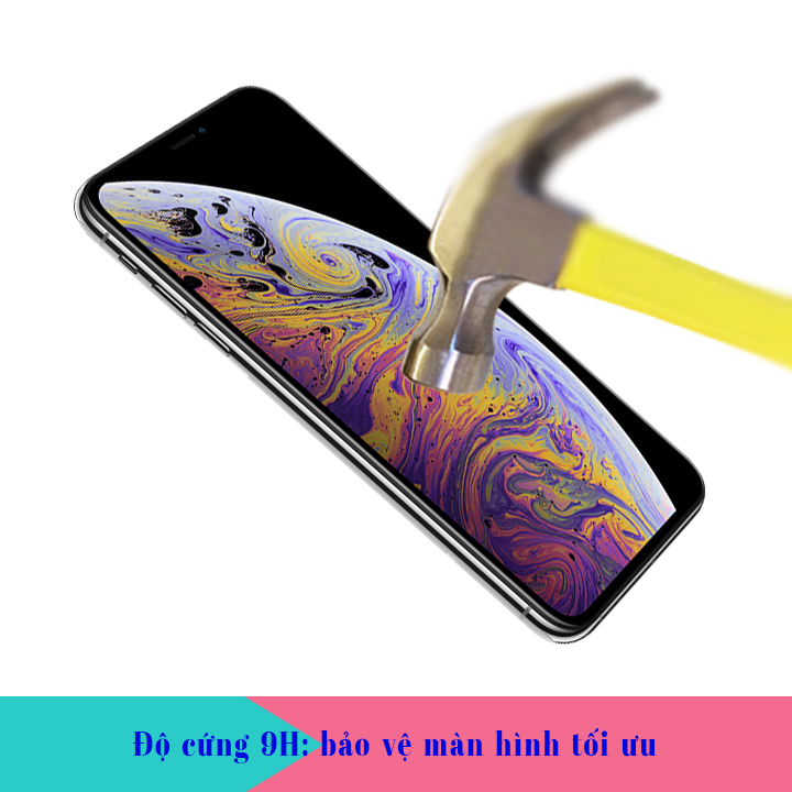 Hình ảnh Kính Cường Lực cho Iphone XS Max - Màu Đen - Full Màn Hình - Hàng Chính Hãng