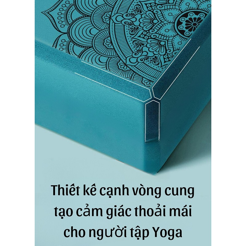 Gạch Tập Yoga In Hoa Madala 240g và 340g Chất Liệu EVA An Toàn , Bảo Vệ Sức Khỏe Của Bạn Khi Tập Luyện