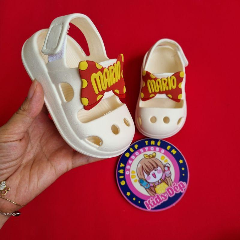 Giày Sandal quai dán Cheerful Mario mẫu mới 2021 cho bé trai gái 1-5 tuổi