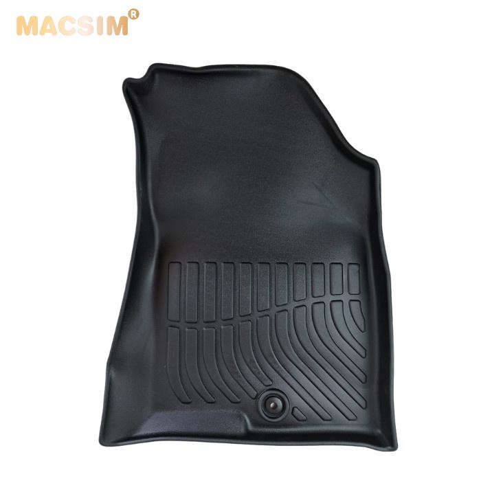 Thảm lót sàn xe ô tô Kia Sportage Nhãn hiệu Macsim chất liệu nhựa TPE cao cấp màu đen
