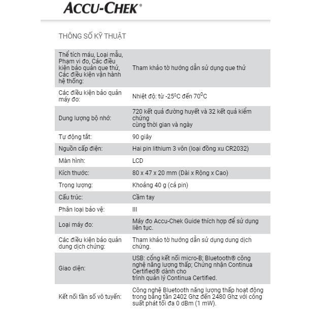 Máy đo tiểu đường Accu-Chek Guide mmol/L kèm dụng cụ lấy máu FastClix &amp; trụ 6 kim