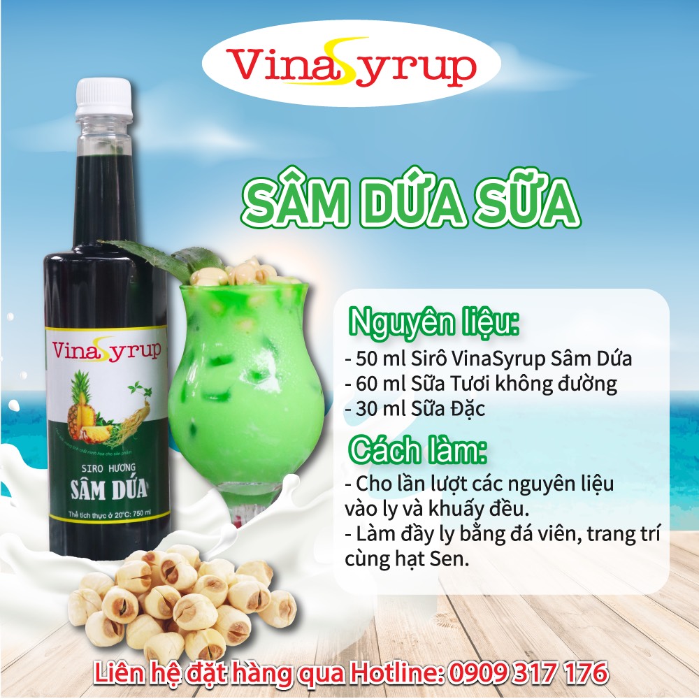 Siro Sâm Dứa Vinasyrup 750ml