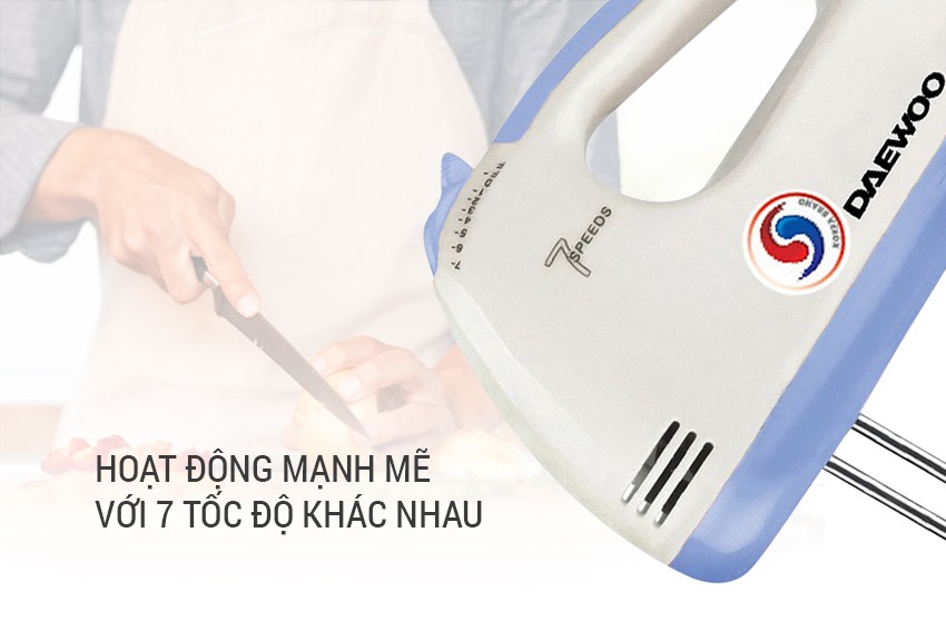 Máy đánh trứng Daewoo DWHM-318 Hàng chính hãng