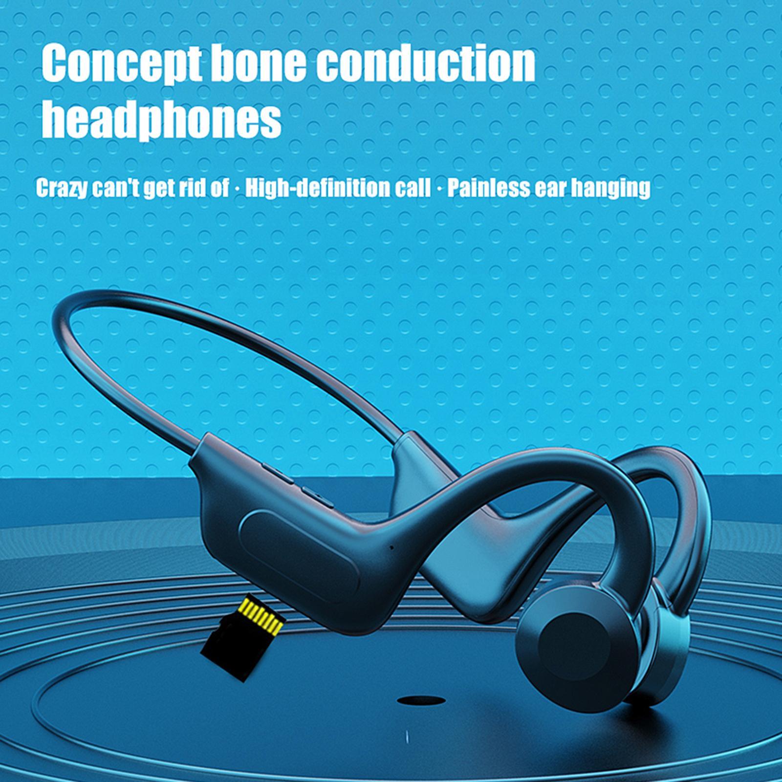 Bone Conduction Headphones Bluetooth 5.1 Waterproof for Running Sports
