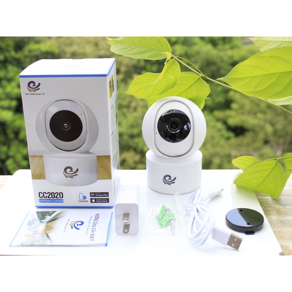 Camera Ip Wifi CareCam CC2020 Full HD 1080P - Đàm Thoại 2 Chiều - Báo Động Cự Nhạy - Hàng nhập khẩu